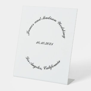 Expositor En L Nombre del personalizar, boda de letras curvadas n