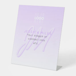 Expositor En L Nombre profesional y plantilla de eslogan | Morado