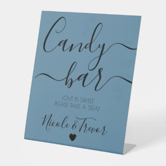 Expositor En L Nombres personalizados - Barra de dulces de boda c