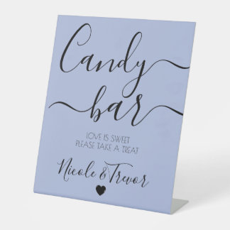 Expositor En L Nombres Personalizados Caligrafía Caramelo de Boda