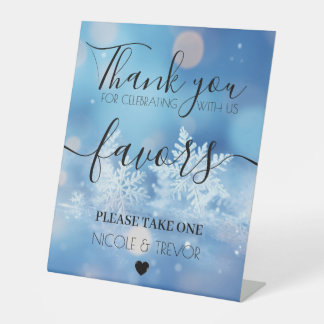 Expositor En L Nombres personalizados copos de nieve Bokeh azul r