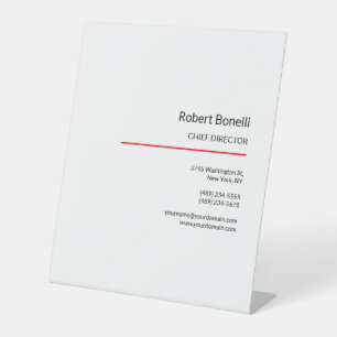 Expositor En L Norma moderna minimalista de color rojo blanco