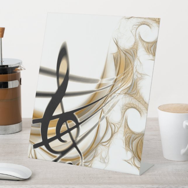Expositor En L Nota Musical Elegante (In Situ)
