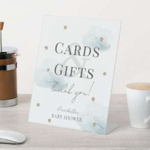 Expositor En L Nube 9 Nubes Azules Chico Tarjetas Baby Shower y R