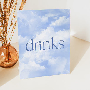 Expositor En L Nube azul brillante Mesa de bebidas