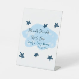 Expositor En L Nubes azules parpadean Twinkle Little Star baby sh