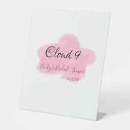 Expositor En L Nubes nueve rosa pastel despedida de soltera nombr