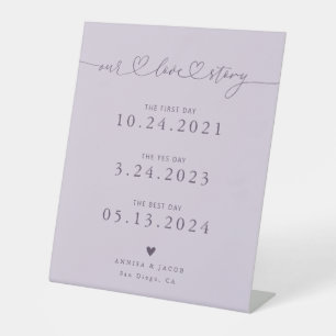 Expositor En L Nuestra Historia de Amor Corazón Cronología Boda P