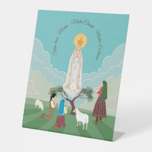 Expositor En L Nuestra Señora de Fátima y los tres pastores