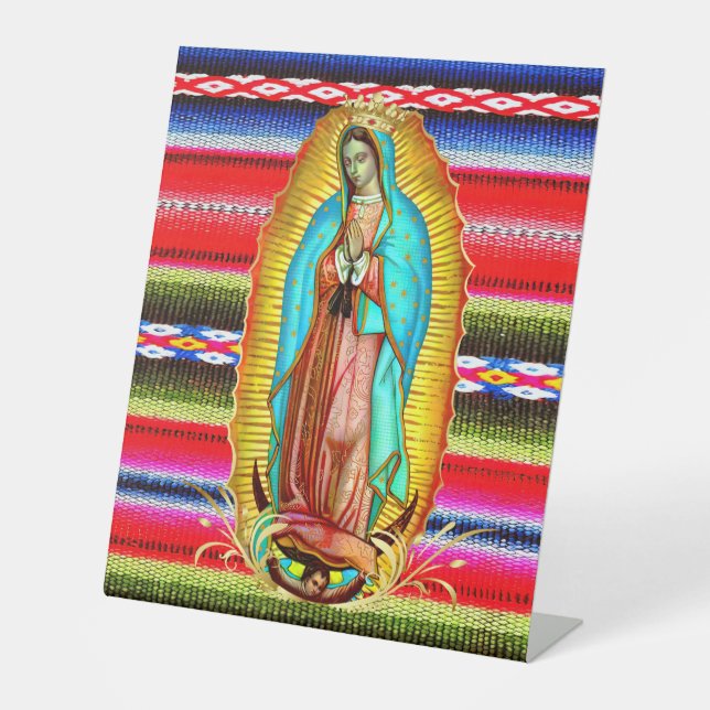 Expositor En L Nuestra Señora de la Virgen Guadalupe María Zarape (Anverso)