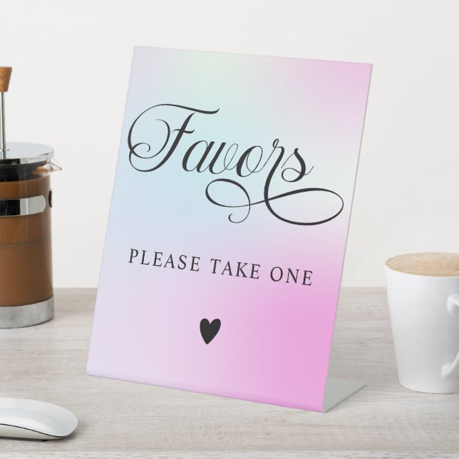 Expositor En L Nueve favores de la nube rosa pastel moderna (In Situ)