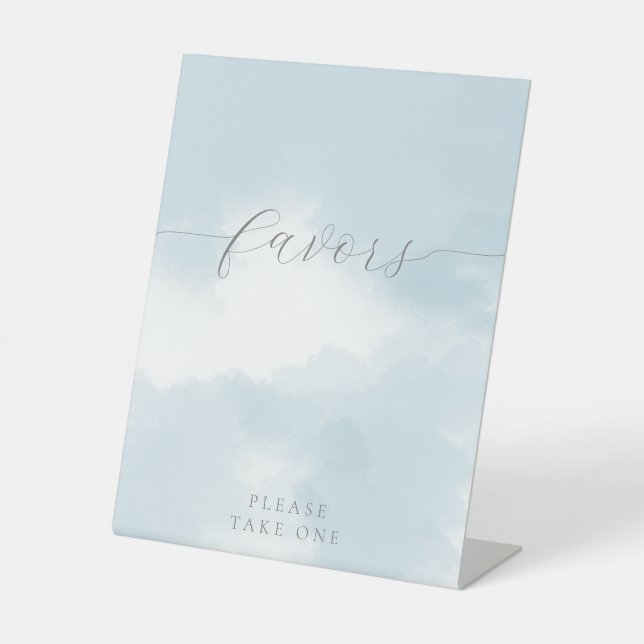 Expositor En L Nueve nubes de ducha de novia favorecen el Rótulo (Anverso)