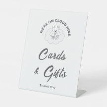 Nueve tarjetas Baby Shower y Rótulo de regalos en 