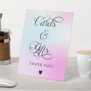 Expositor En L Nueve tarjetas y regalos modernos de la nube rosa