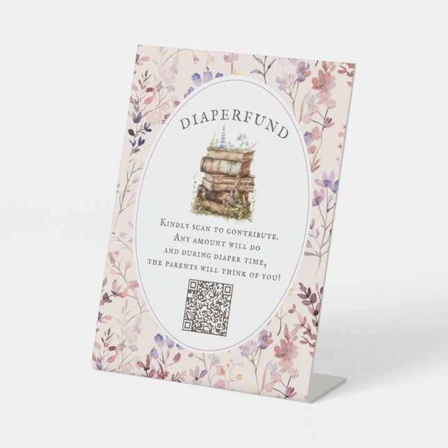 Expositor En L Nuevo capítulo para el diaperfondo de flores silve (Anverso)