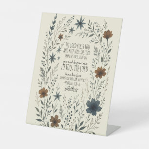 Expositor En L Numbers 6:24–26 Bendición Sacerdotal Floral Vintag