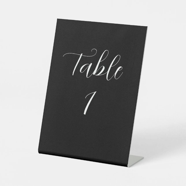 Expositor En L Número de mesa de boda (Anverso)