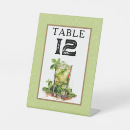Expositor En L Número de mesa Derby Mint Julep