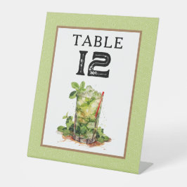 Expositor En L Número de mesa Derby Mint Julep
