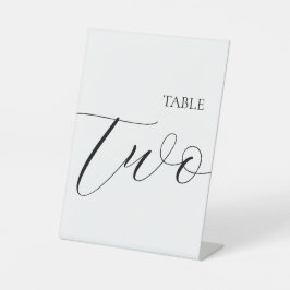 Expositor En L Número de Mesa Dos 