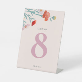 Expositor En L Número de tabla de armonía floral