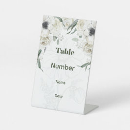 Expositor En L Número de tabla de boda