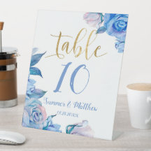 Número de tabla de los Rosas de oro azul oxidado