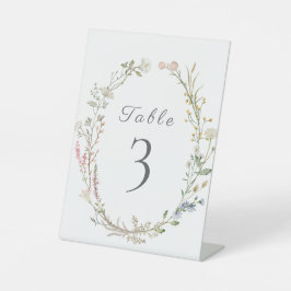 Expositor En L Número de tabla de vegetación de Boda floral de fl