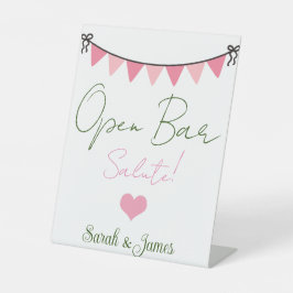 Expositor En L Números de barra abierta de bodas elegantes en bla