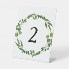 Expositor En L Números de mesa florales