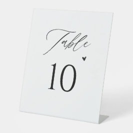 Expositor En L Números de mesa minimalistas para boda