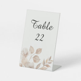 Expositor En L Números de Mesa para Boda de Romance Rústico 