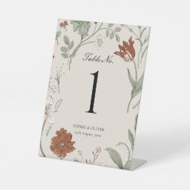 Expositor En L Números de tabla botánica de Terracotta