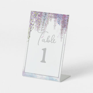 Expositor En L Números de tabla de Bodas florales