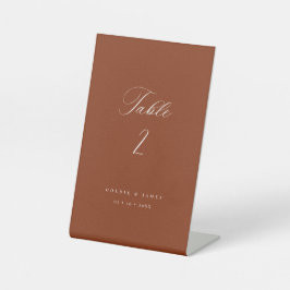 Expositor En L Números de tabla de caligrafía Rótulo peatonal Bod