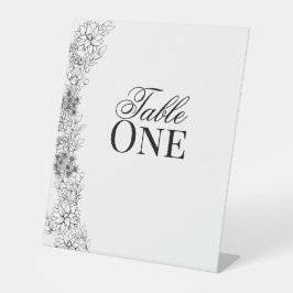 Expositor En L Números de tabla de Dahlia