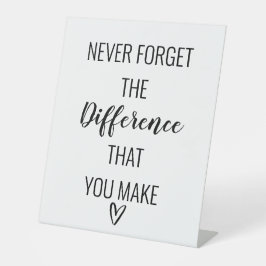 Expositor En L Nunca Olvides La Diferencia Que Haces