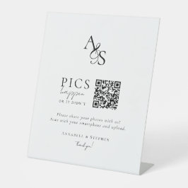 Expositor En L ¡Ocurren fotos! Foto, QR-Code, Boda