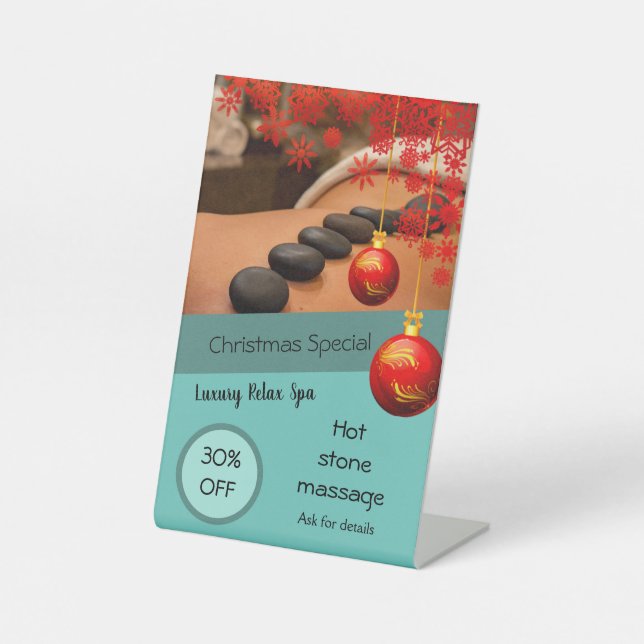 Expositor En L Oferta de Navidades de negocios con descuento por  (Anverso)