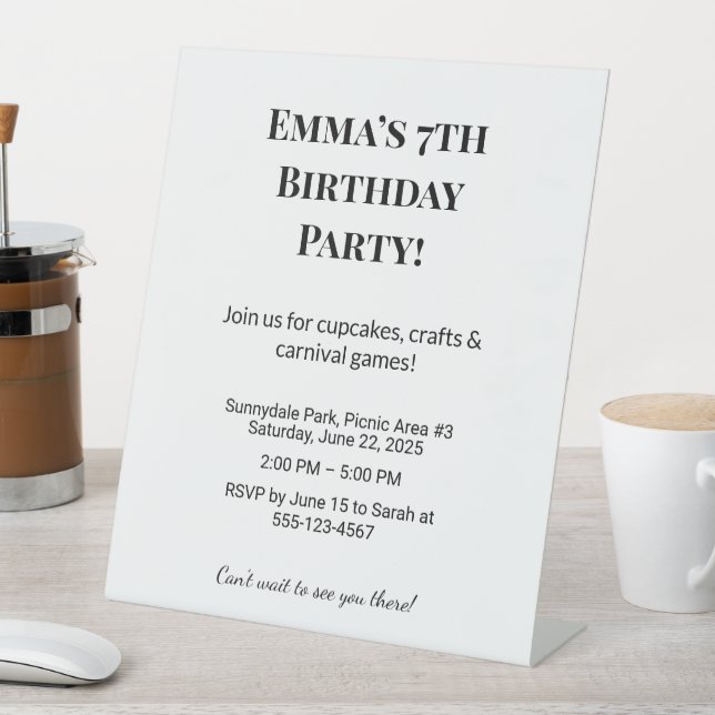 Expositor En L Ofertas de fiesta de cumpleaños para Personalizado (In Situ)