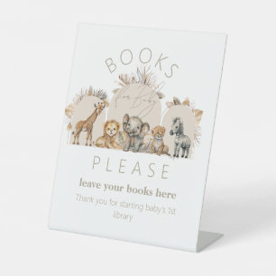 Expositor En L Oh Baby Safari Animals Boho Baby Shower book