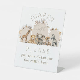 Expositor En L Oh Baby Safari Animals Boho Baby Shower Diaper