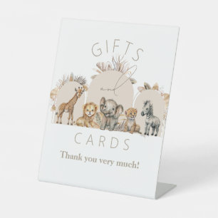Expositor En L Oh Baby Safari Animals Boho regalos de Baby Shower