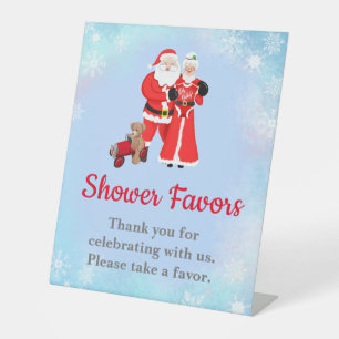 Expositor En L Oh Baby Santa & Mrs Claus Baby Shower Favor