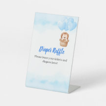 ¡Oh, chico! Rótulo Pedestal de Baby Shower