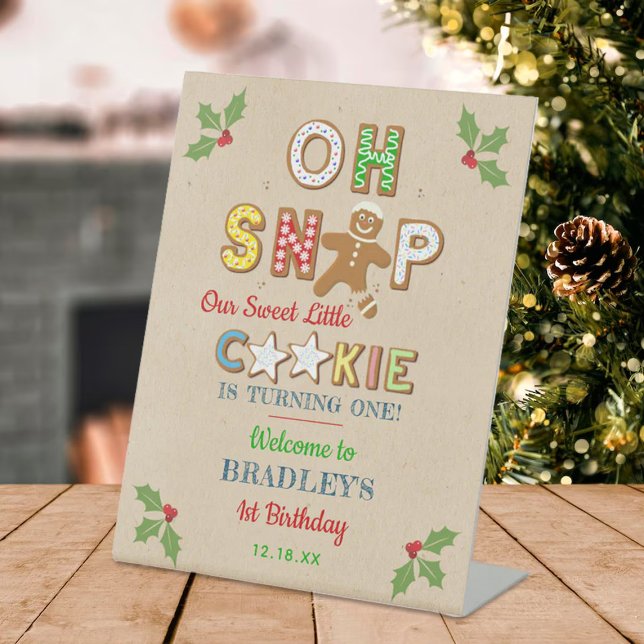 Expositor En L ¡Oh Snap! Gingerbread Cookie Cualquier Cumpleaños  (Subido por el creador)