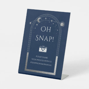 Expositor En L Oh Snap Mystical Blue Silver Sun Moon Boda