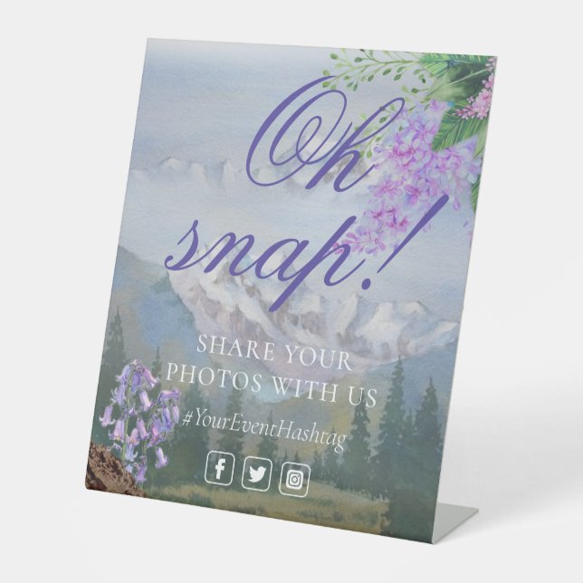 Expositor En L Oh Snap Social Media Moda Boda Moderno (Anverso)