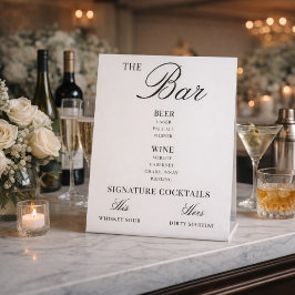 Expositor En L Old Money Aesthetic Luxury Wedding Bar Drinks Menu