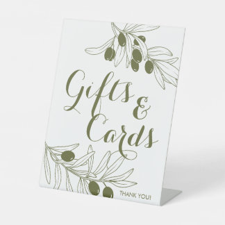 Expositor En L Olive Green Branches Gifts & Cards